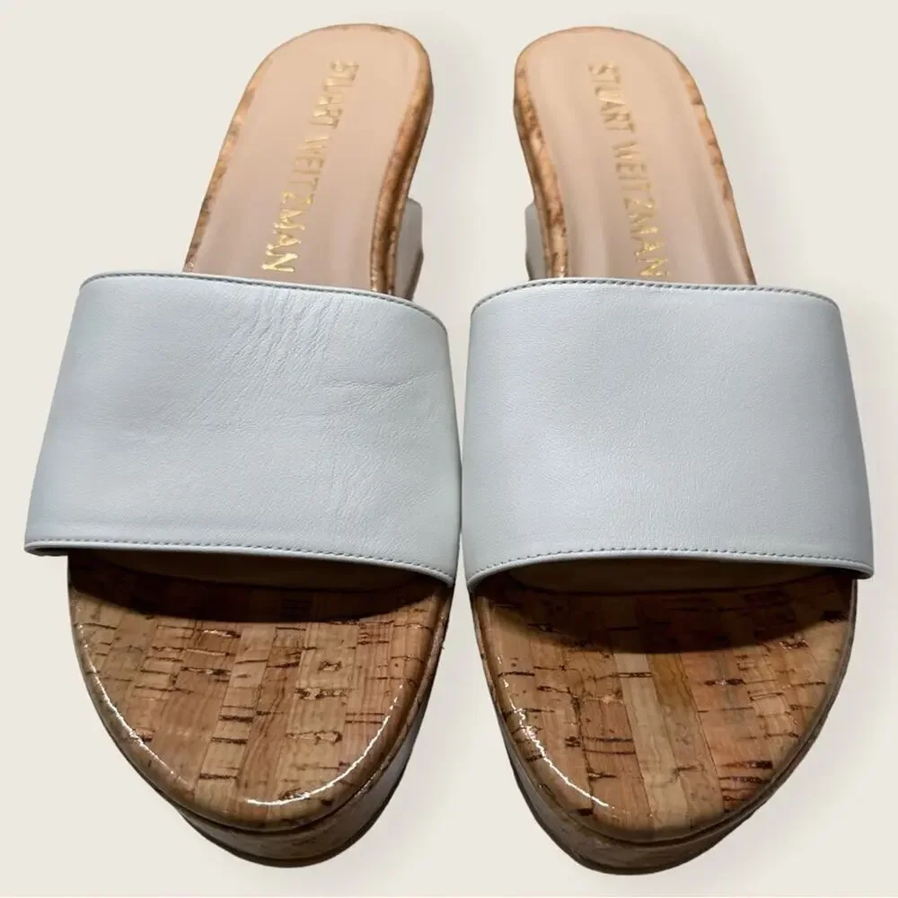 LNWB | Stuart Weitzman | Summer Wedge | White | Size 9.5B